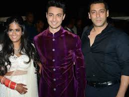 Arpita Khan and husband with Salman Khan