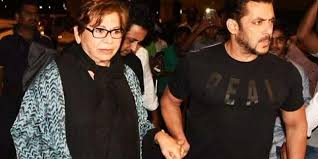 Salman Khan with Stepmother Helen