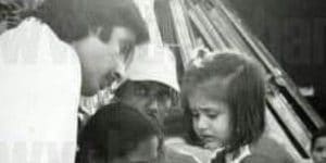 Young Kareena Kapoor with Amitabh Bachchan