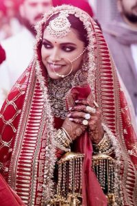 Deepika Padukone in her wedding dress